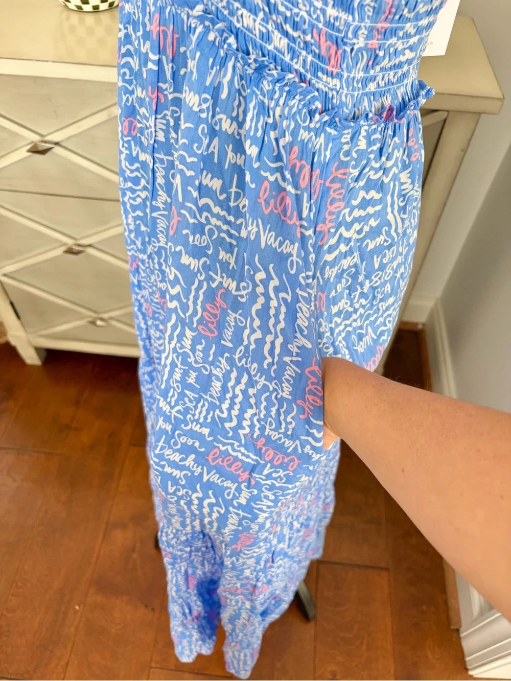 NWT Lilly Pulitzer Anali Strapless Maxi Swim Cover Up Dress - Picture 7 of 11
